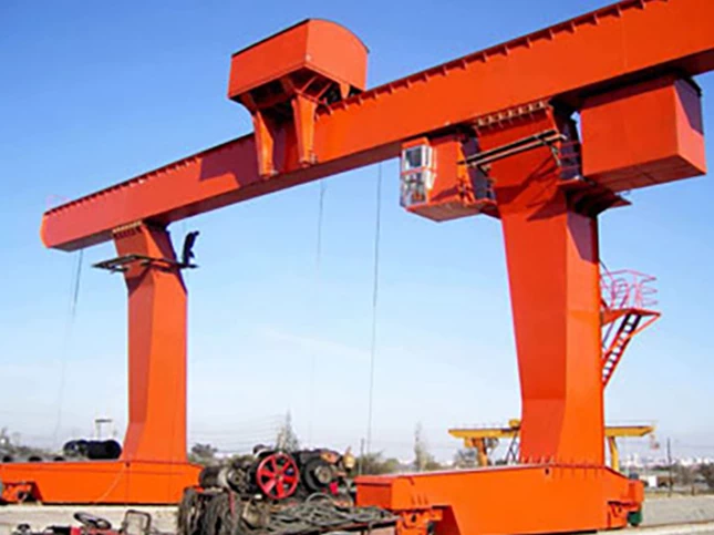 L-Shaped Legs Single Girder Gantry Crane With Hoist